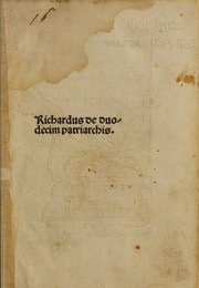 Cover of Richardus de duodecim patriarchis