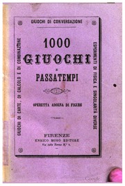 Cover of Mille Giuochi E Passatempi