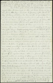 Cover of [Rough draft of letter to] Sir [manuscript]