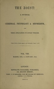 Cover of The Zoist. Volume 8, March 1850 - January 1851