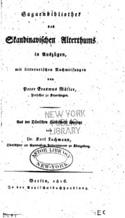 Cover of Sagaenbibliothek des skandinavischen Alterthums in Auszügen, mit litterarischen Nachweisungen