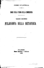 Cover of Saggi sulla teoria della conoscenza