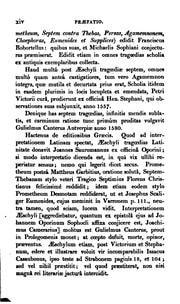 Cover of Aeschyli Tragoediae quae supersunt, deperditarum fabularum fragmenta