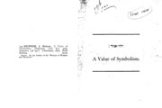 Cover of A value of symbolism