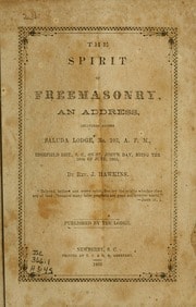 Cover of The spirit of freemasonry