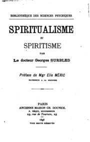 Cover of Spiritualisme et spiritisme