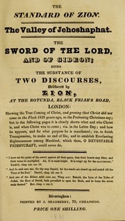 Cover of The standard of Zion
