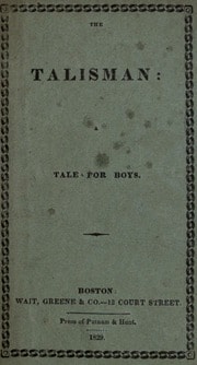 Cover of The Talisman; a tale for boys