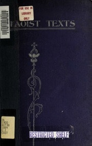 Cover of Taoist texts
