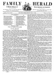 Cover of The Family Herald 7th July 1860
