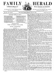 Cover of The Family Herald 28th July 1860