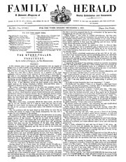 Cover of The Family Herald 1st December 1860