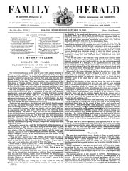 Cover of The Family Herald 12th January 1861