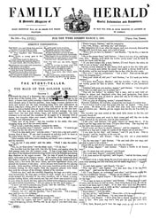 Cover of The Family Herald 9th March 1861