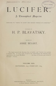 Cover of Lucifer 1894: Vol 13