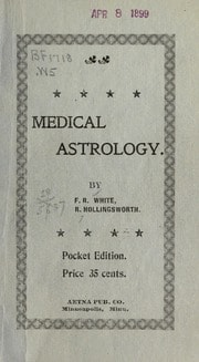 Cover of A treatise on medical astrology