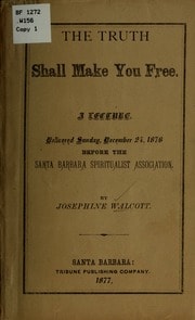 Cover of The truth shall make you free