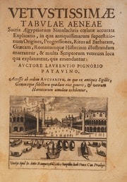 Cover of Vetustissimae tabulae aeneae sacris Aegyptiorum simulachris coelatae accurata explicatio