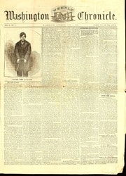 Cover of Washington weekly chronicle