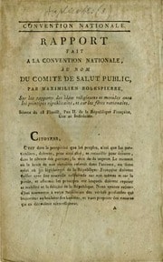Cover of Rapport fait a la Convention nationale au nom du Comité de salut public par Maximilien Robespierre