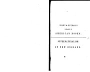 Cover of The Supernaturalism of New England