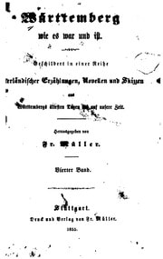 Cover of Württemberg wie es war und ist