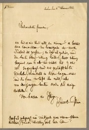 Cover of Berlin Inn 6ten Februar, 1852. Hochverehrte freundin, wie leid es mir tut nicht zu Können!