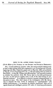 Cover of Reply to Mr. Alfred Russel Wallace