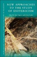 Cover of New Approaches to the Study of Esotericism