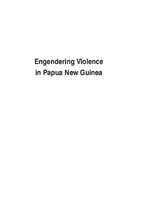 Cover of Engendering Violence in Papua New Guinea