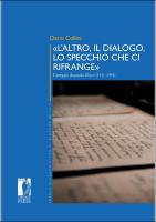 Cover of «L’altro, il dialogo, lo specchio che ci rifrange»