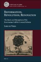 Cover of Reformation, Revolution, Renovation