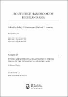Cover of Chapter 23 Ethnic Attachments and Alterations among Nagas in the Indo-Myanmar Borderland