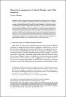 Cover of Chapter Storia di un paradosso. Il mito di Giorgio Luti in Età Moderna