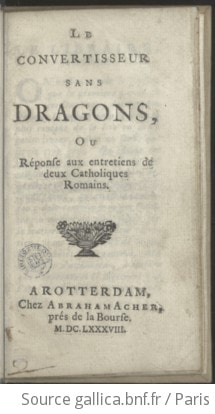 Cover of Convertisseur sans dragons, ou Réponse aux entretiens de deux Catholiques Romains (Le)