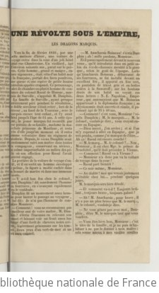 Cover of Le livre des feuilletons. , Une révolte sous l'Empire