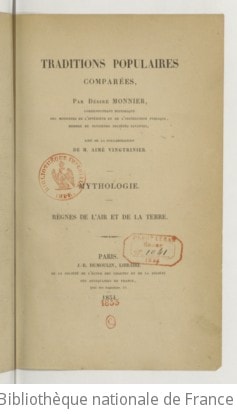 Cover of Traditions populaires comparées