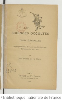 Cover of Les sciences occultes
