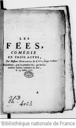 Cover of Les Fées, comédie en trois actes