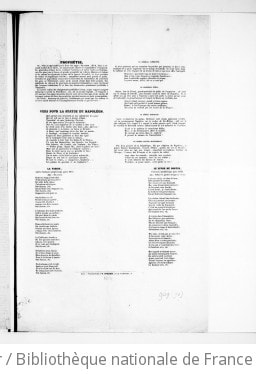 Cover of Prophétie [...] La vision, autre chanson prophétique pour 1851