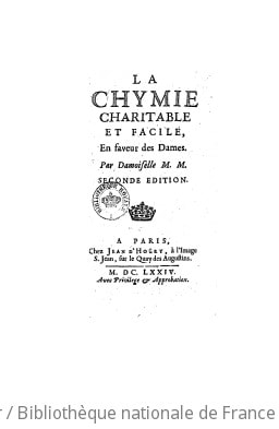 Cover of La chymie charitable et facile en faveur des dames (2e éd.)