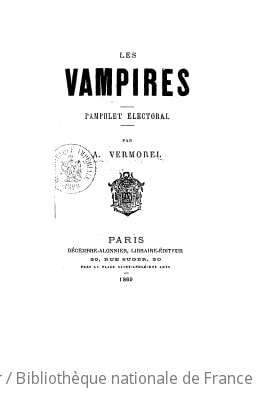 Cover of Les vampires