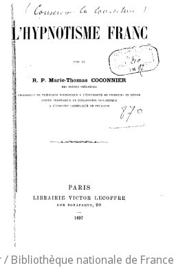 Cover of L'hypnotisme franc