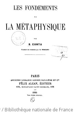 Cover of Les fondements de la métaphysique