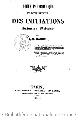 Cover of Cours philosophique et interprétatif des initiations anciennes et modernes