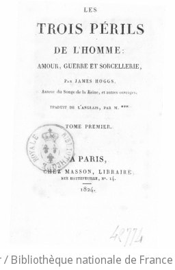Cover of Les trois périls de l'homme. T. 1