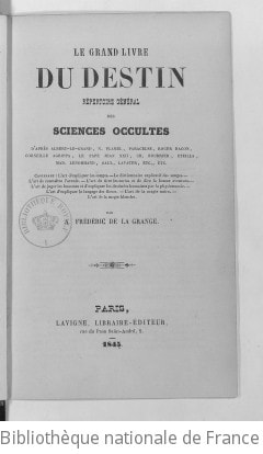 Cover of Le grand livre du destin
