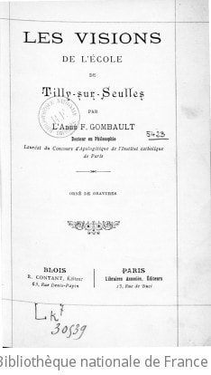 Cover of Les visions de l'école de Tilly-sur-Seulles