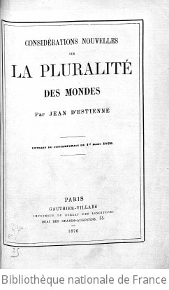 Cover of Considérations nouvelles sur la pluralité des mondes