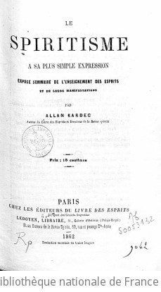 Cover of Le spiritisme à sa plus simple expression